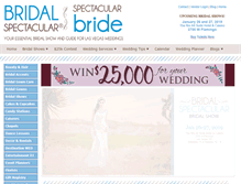 Tablet Screenshot of bridalspectacular.com